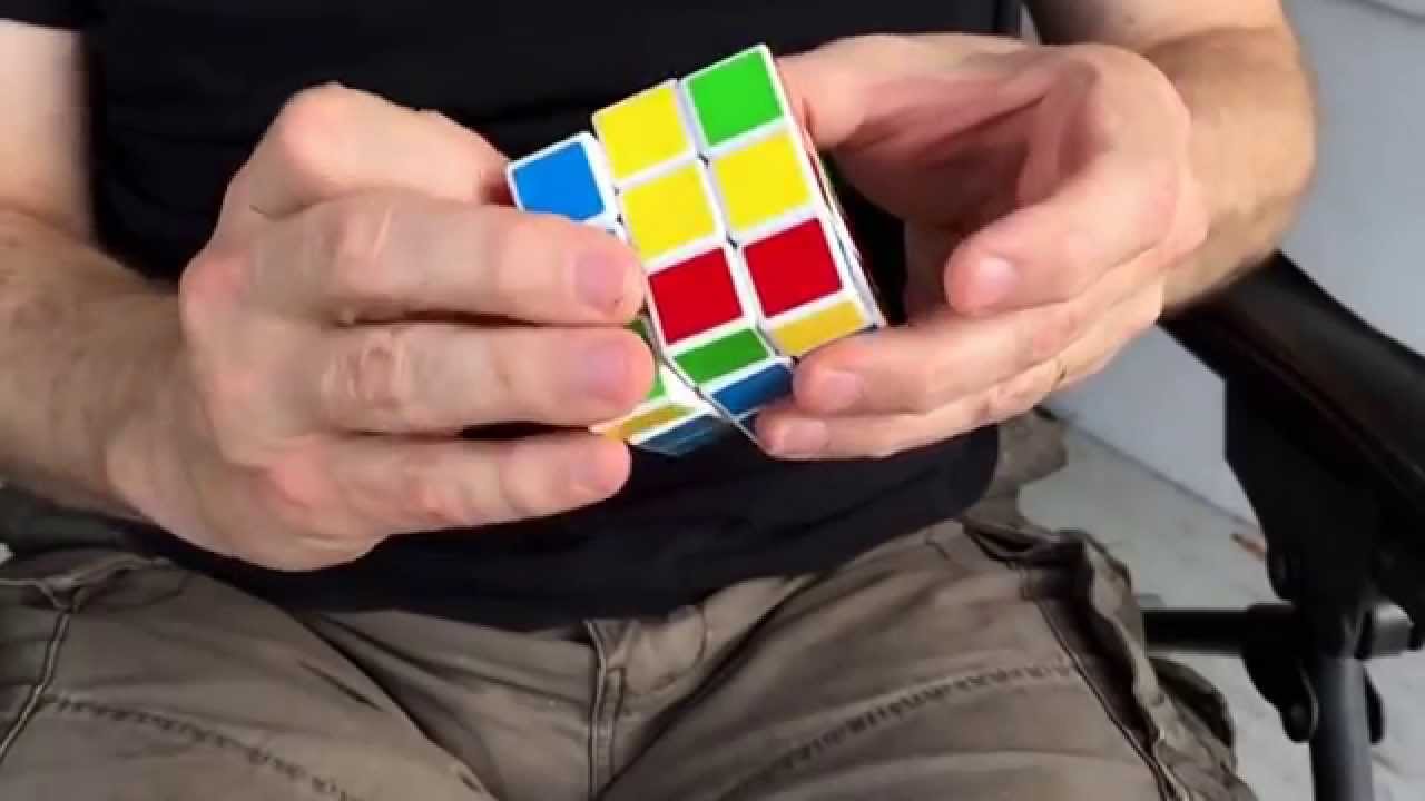 Cube solve slow motion test