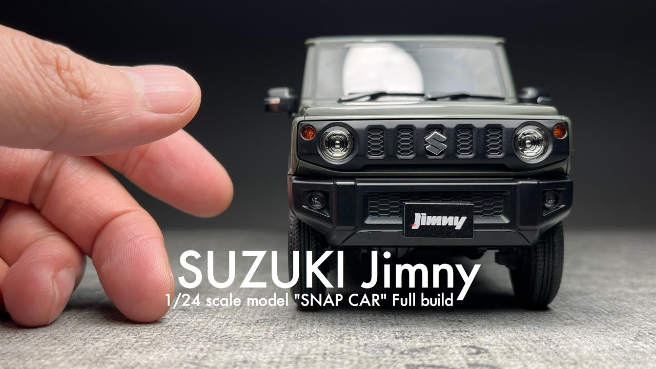 SUZUKI Jimny【アオシマ 1/24】プラモデル製作 Scale Model【楽プラ/スナップカー】