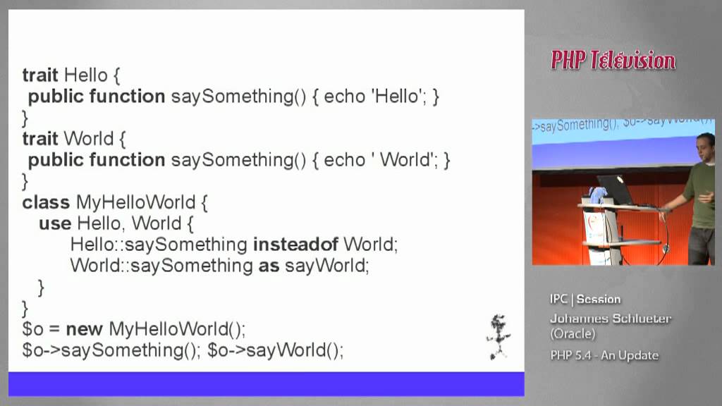 PHP 5.4 --&nbsp;An Update - Johannes Schl&uuml;ter | IPC11