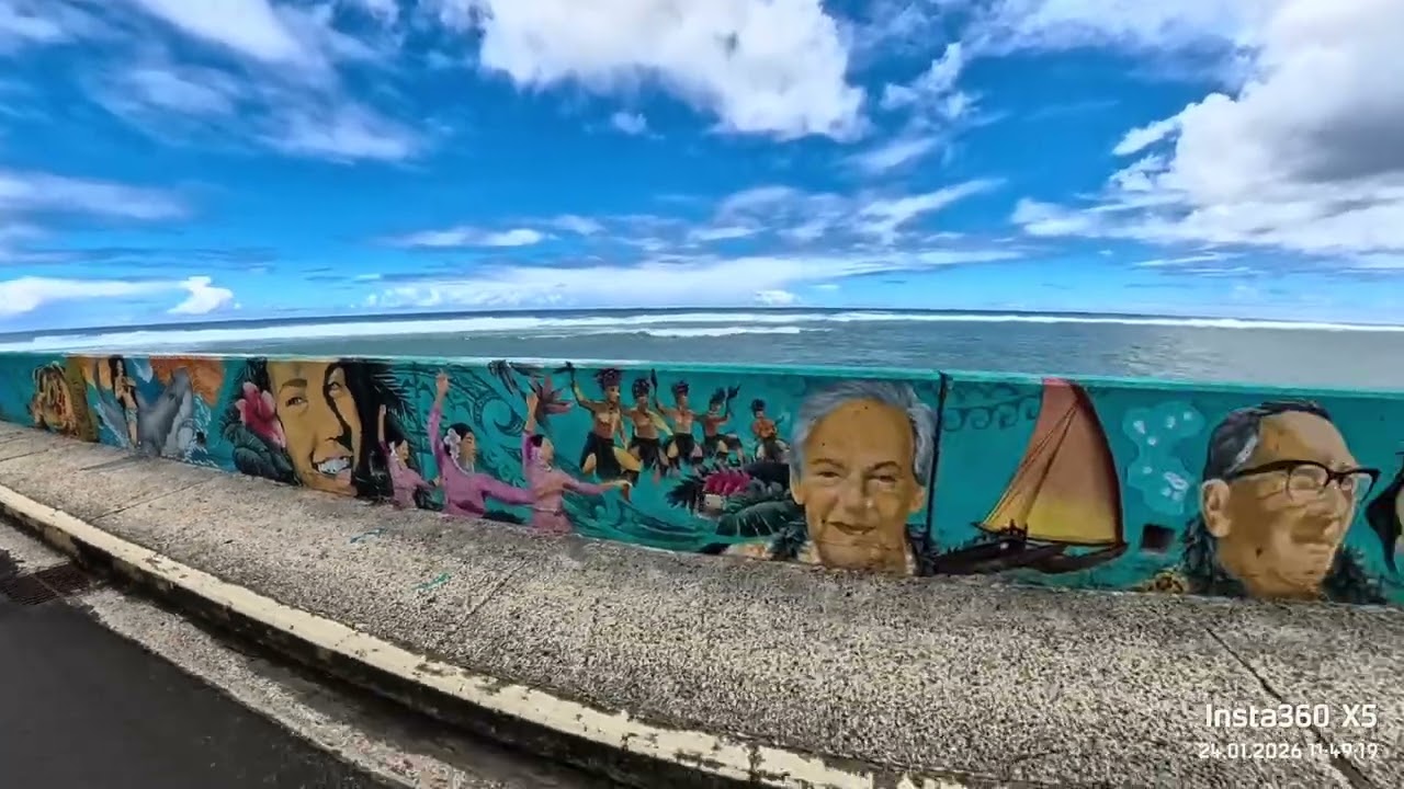 Rarotonga Marae Moana mural