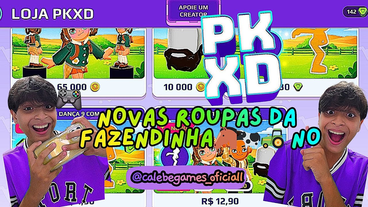 NOVAS ROUPAS DA FAZENDINHA🐴🐄 NO PK XD|Calebe Games Oficiall🎮