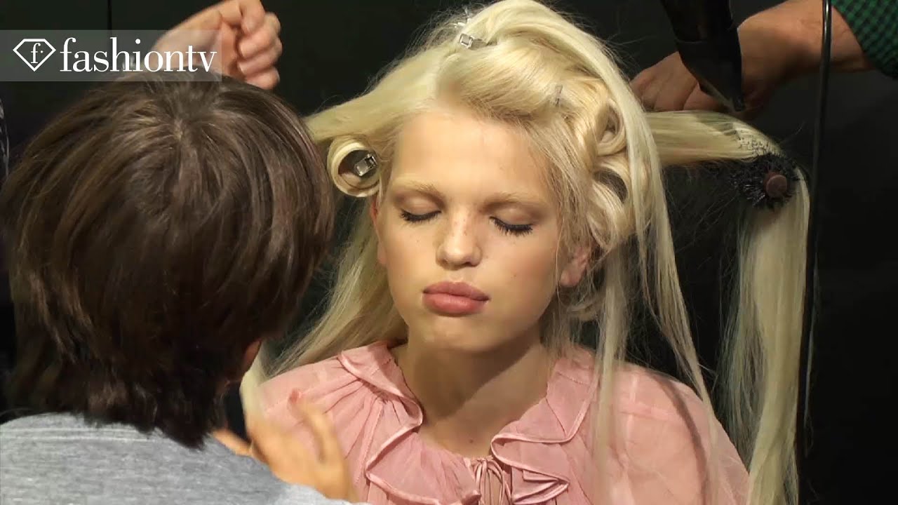 Причёска и макияж — D&G Backstage с Пэт Макграт — Неделя моды в Милане, весна-лето 2012, MFW | Fa...