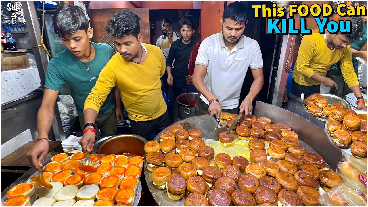 India ka Most Dangerous Burger | 1500 Gram Butter | Street Food India