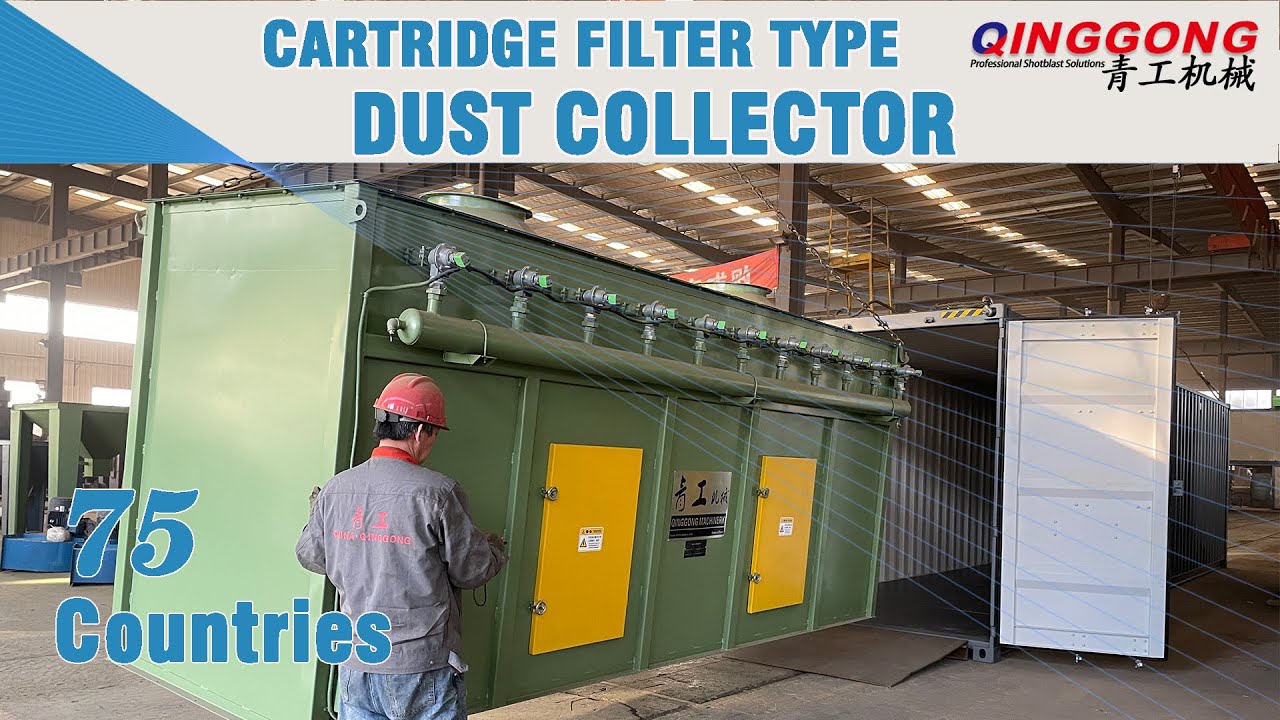 Shot Blasting Machine Dust Collector Shipping Video | Dust collector system | sales to 75 countries🤝