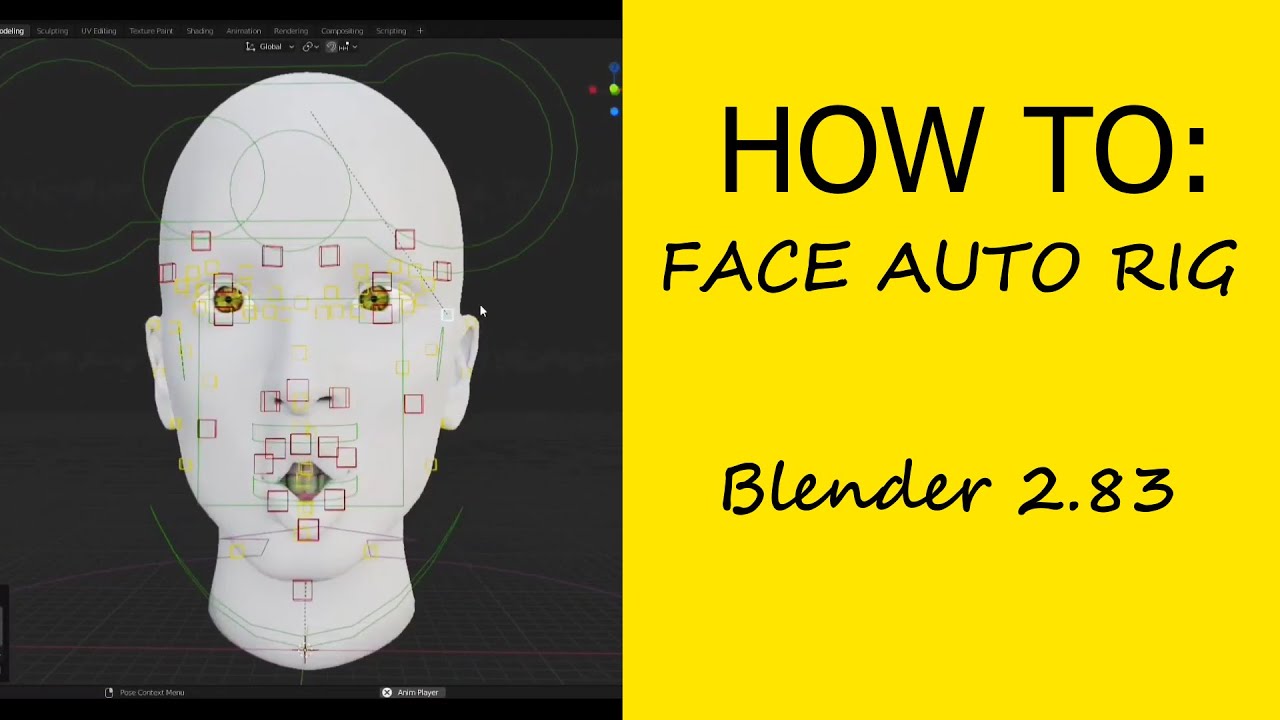 How to do a Face Rig with Auto Rig in Blender 2.83 - Simple Tutorial