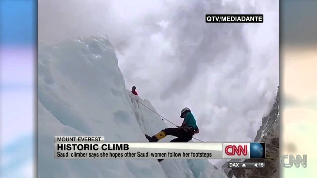 First Saudi woman to scale Mt. Everest
