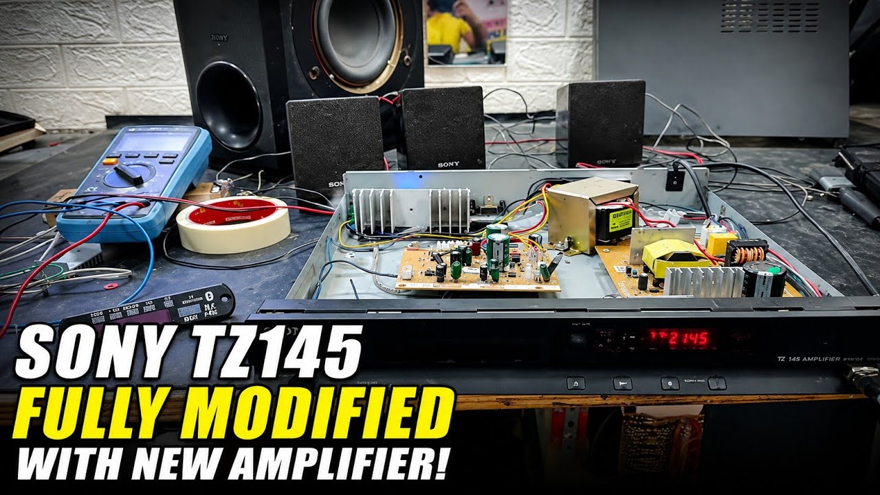 SONY Tz145 fully modified with new amplifier and BT module