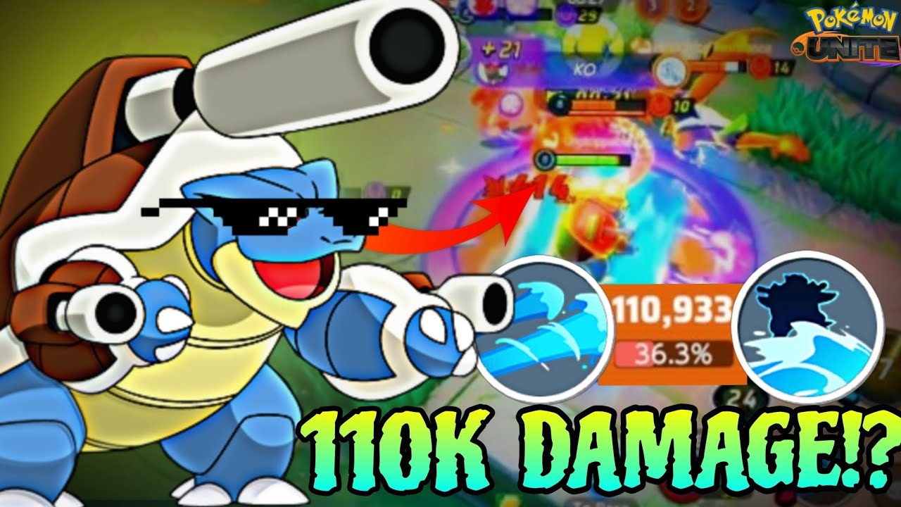 110K DAMAGE Blastoise Build DESTROYS Everyone 😱 Solo Carry No Team Needed Pokémon Unite