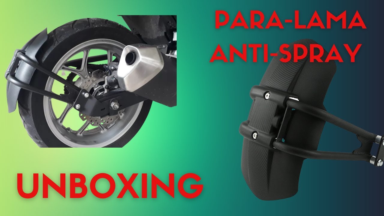 Paralama Traseiro Anti Spray Universal - Nc 750x - Unboxing
