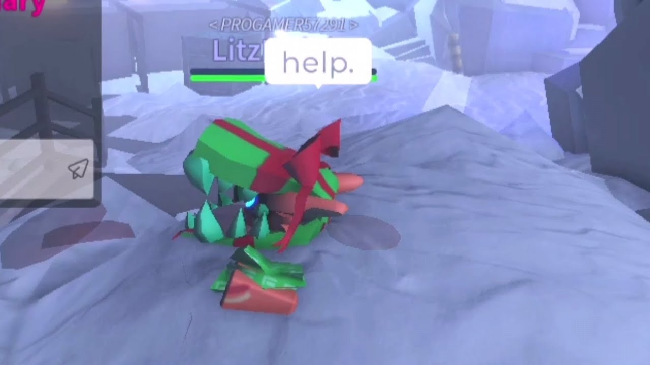 Gettin Stuck Under snow | Kaiju paradise (ROBLOX) 