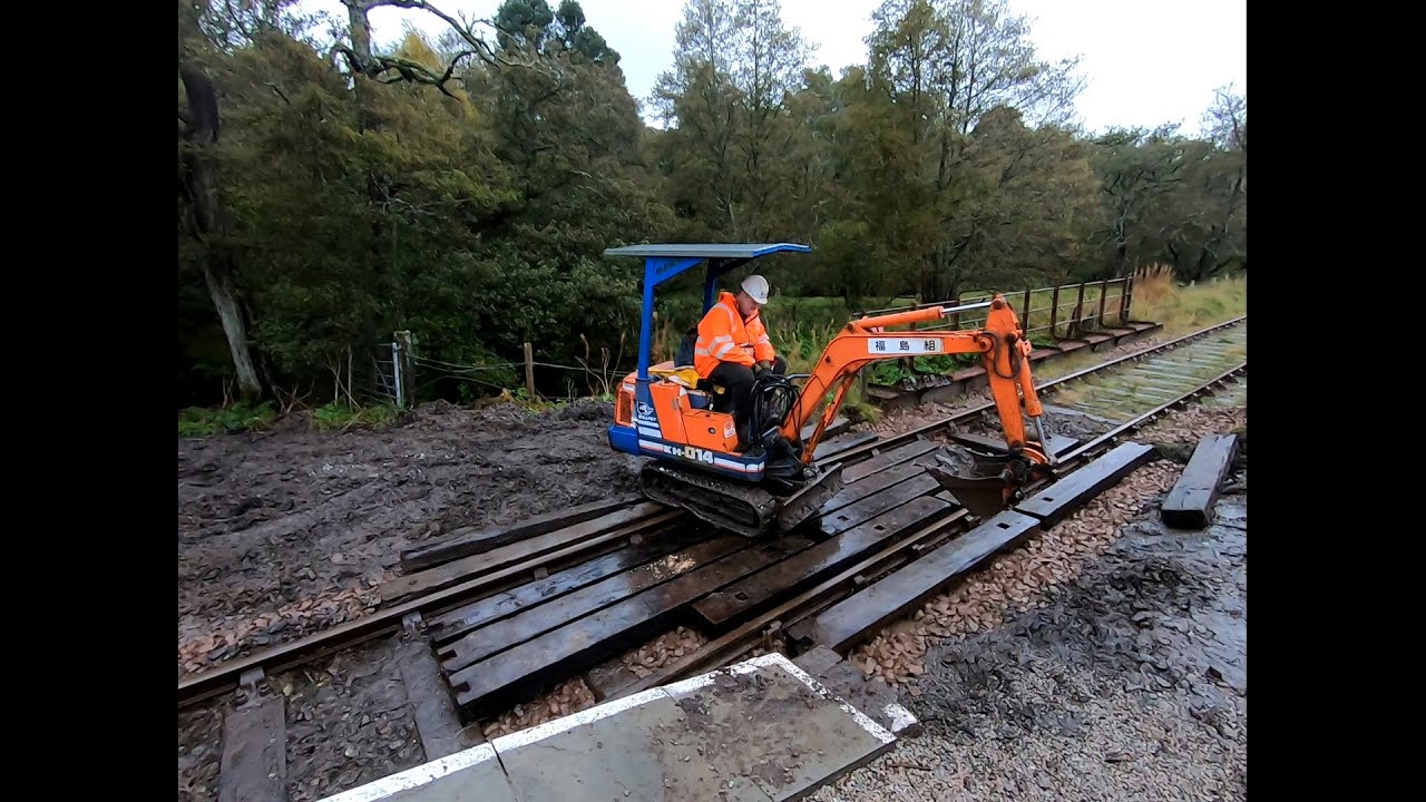 Farm crossing rebuild on the Keith & Dufftown railway line