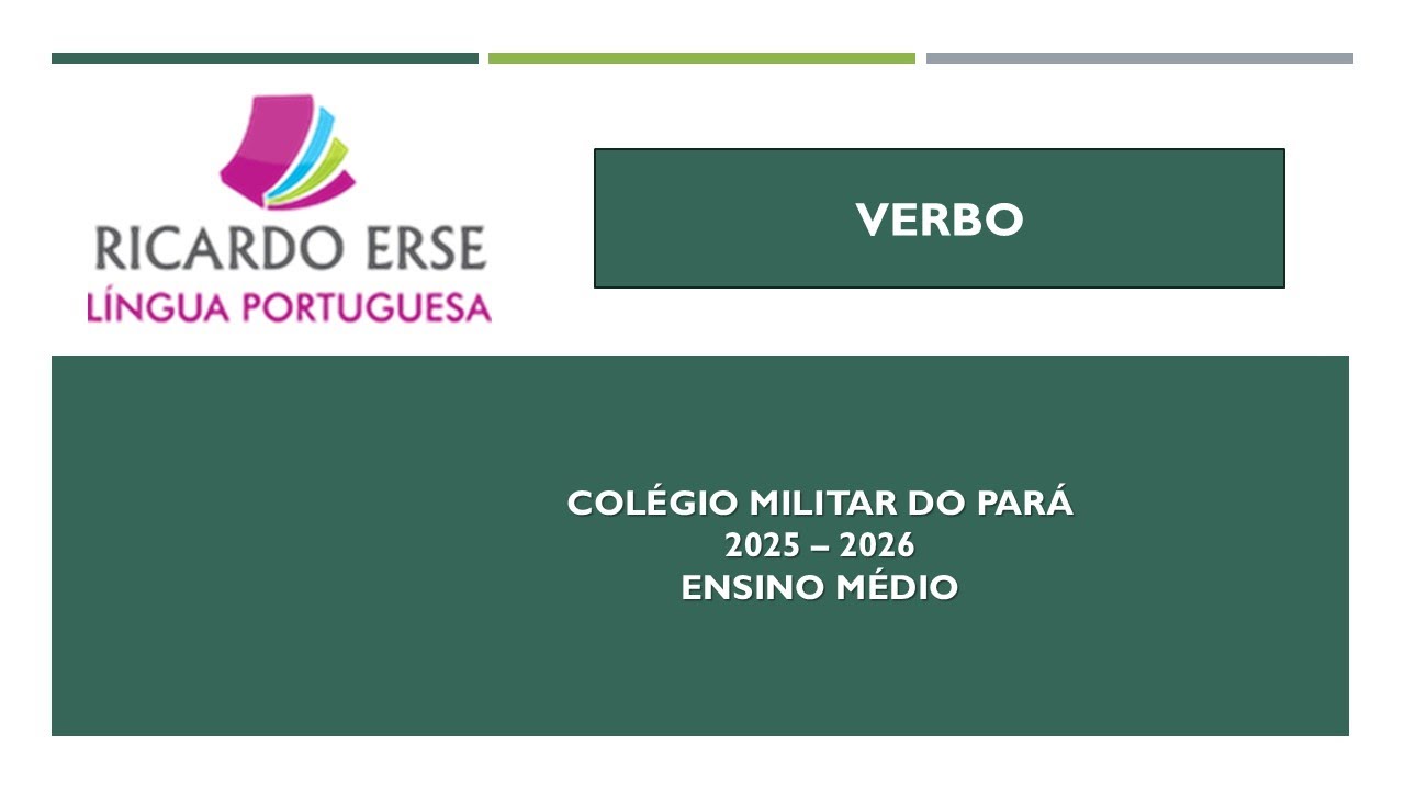 RICARDO ERSE   MILITAR 2026   MÉDIO   VERBO