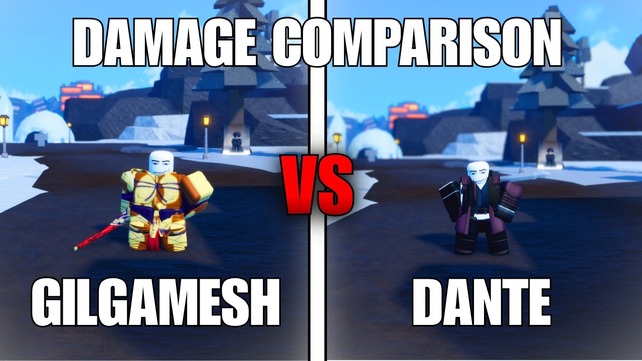 Rogue Piece | Gilgamesh Vs Dante Damage Comparison - Which Combat / Spec Is Best?  #roblox