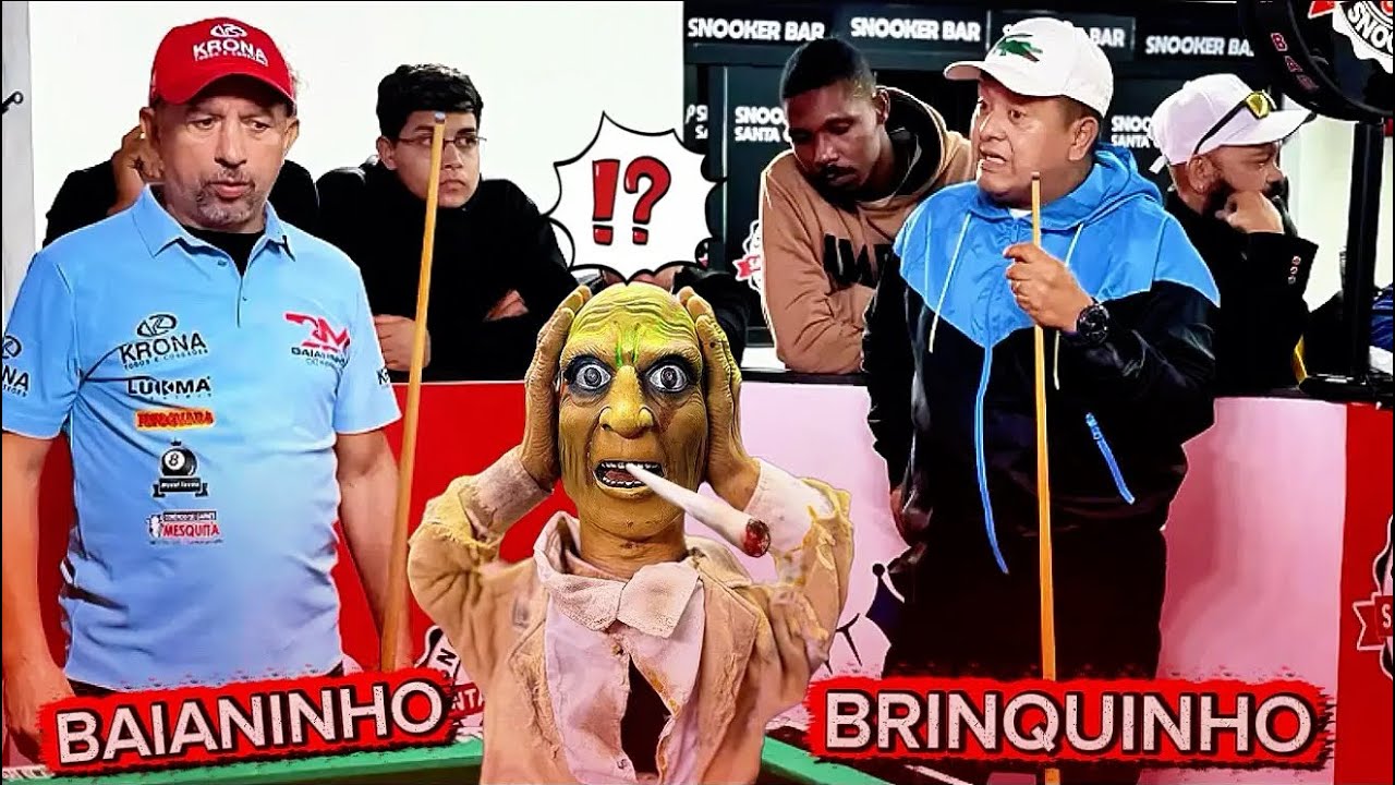 BAIANINHO NÃO SE INTIMIDOU COM O BRINQUINHO E MOSTROU SUA BRUXARIA #sinuca