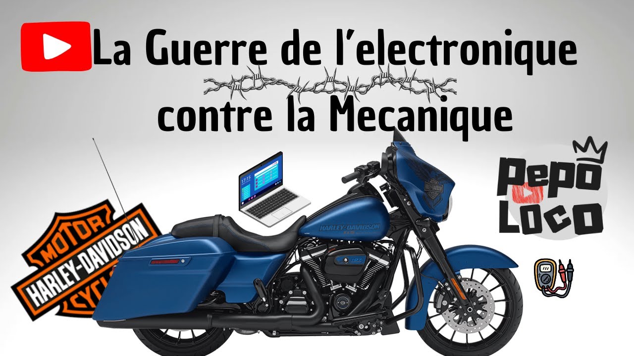La guerre entre la mécanique et l'electronique / Harley Street glide 50000 km