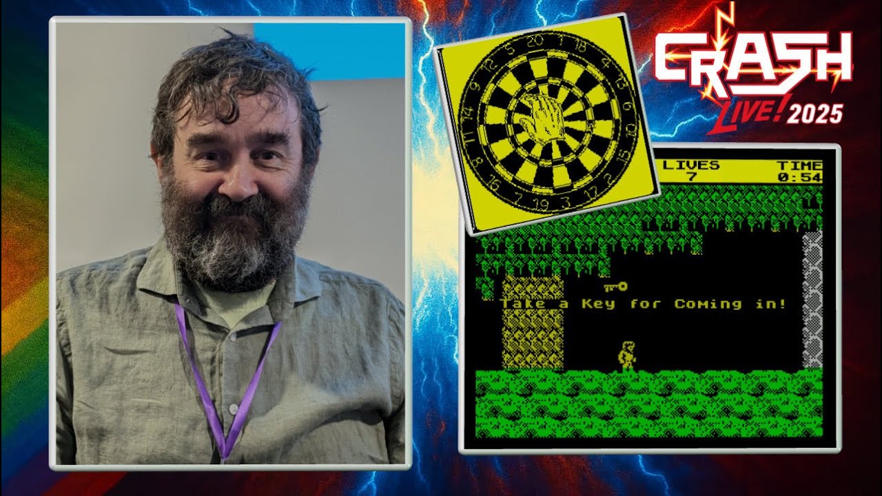 Ste Pickford (Pickford Brothers) Talk at Crash Live 2025.  Ghosts N Goblins & 180 for ZX Spectrum.