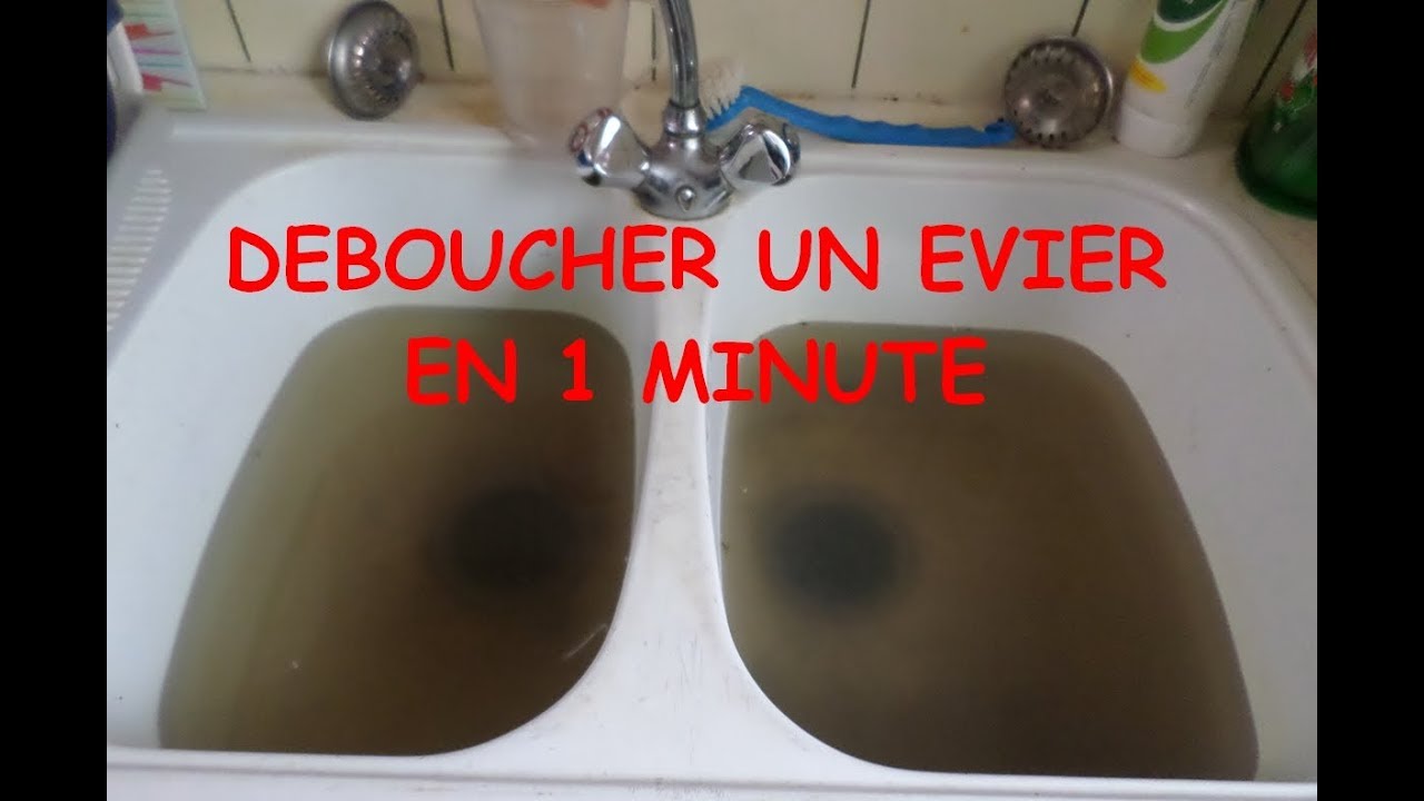 astuce : d&eacute;boucher un &eacute;vier en 1 minute avec produits naturels et pas chers !