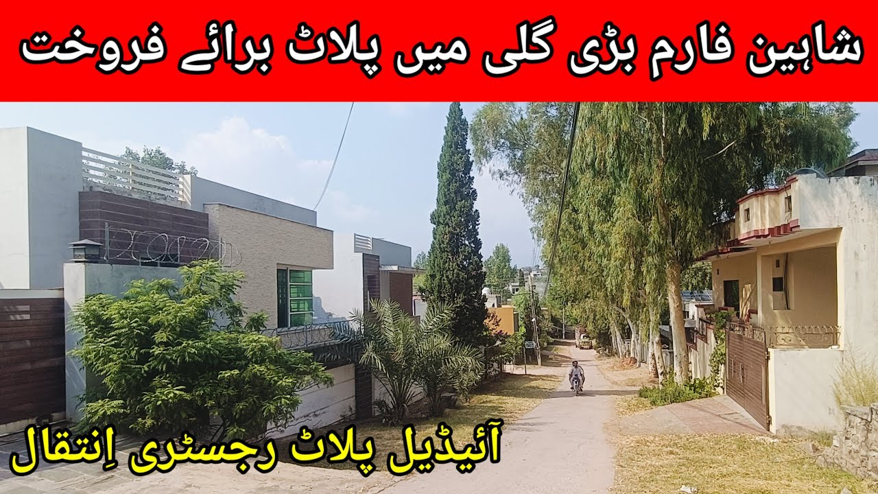 Shaheen Farm plot for sale | ideal plot big street plot for sale in Islamabad