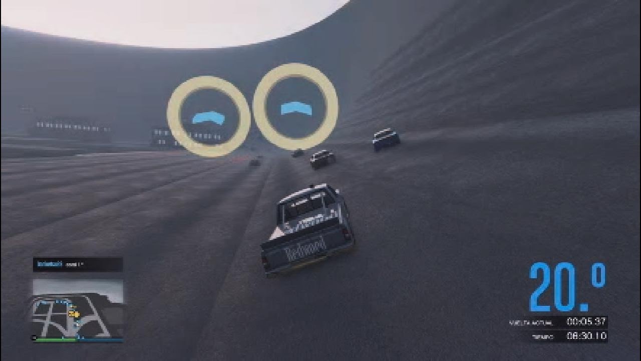 CARRERA GTA 5 ONLINE 30 JUGADORES !Nascar'Hotring Oval!