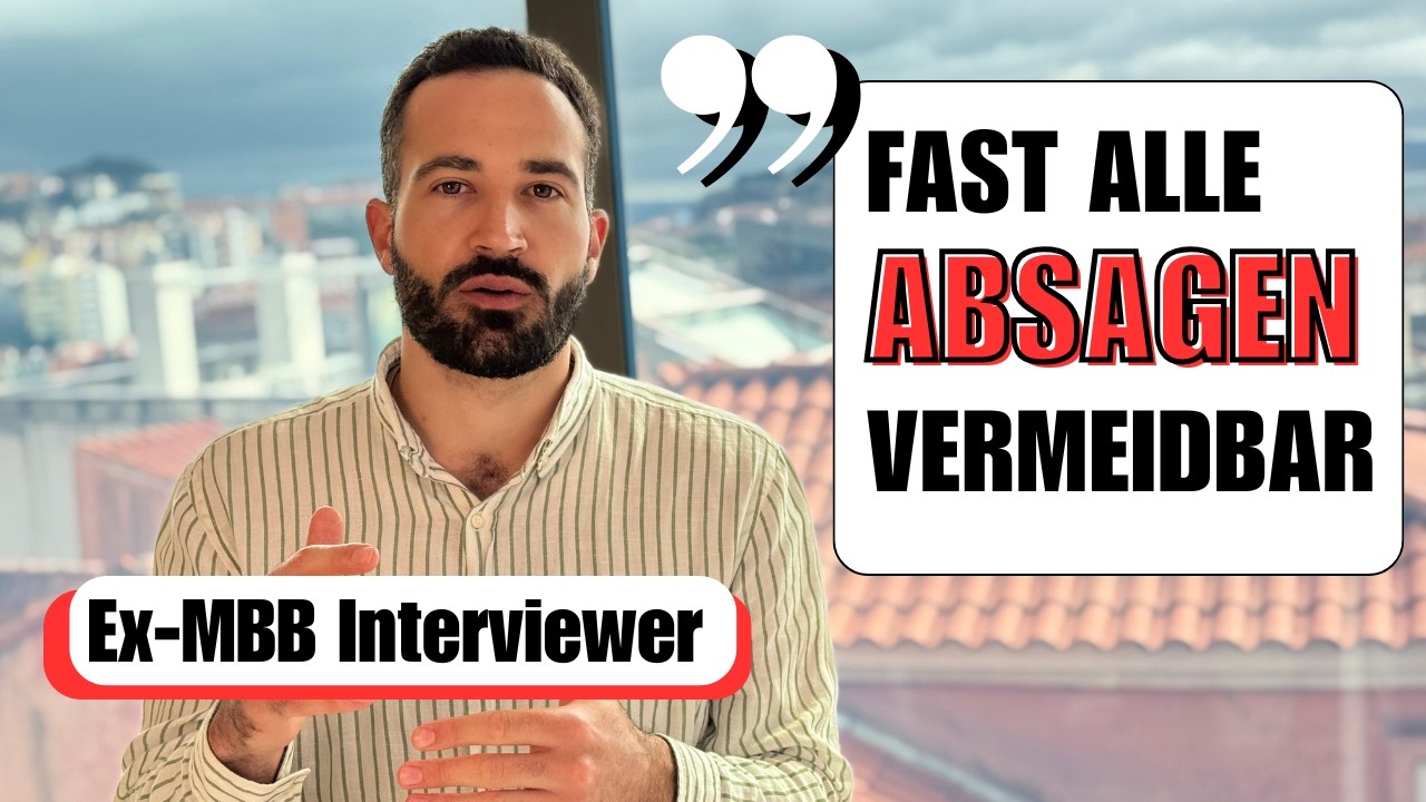 Die 3 häufigsten Gründe für Absagen im Case Interview (ex-MBB Interviewer erklärt)