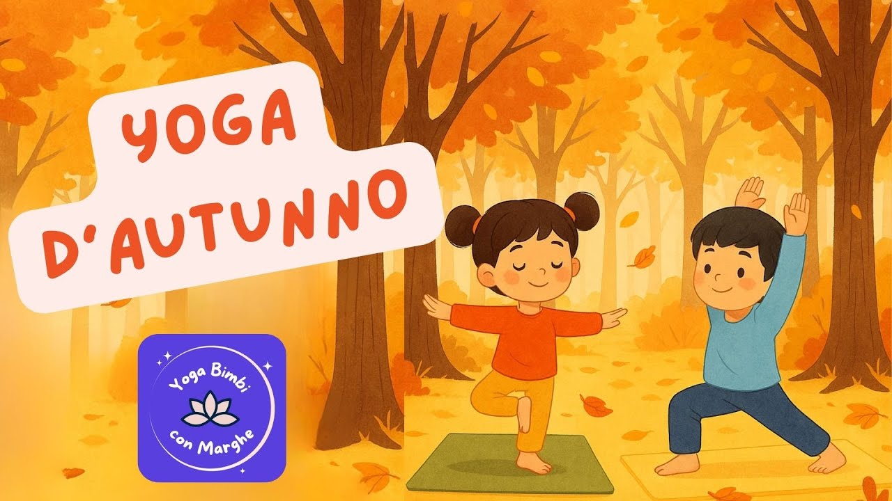 Yoga d’Autunno 🍁 | Sequenza di Yoga per Bambini | Canzone Guidata per Muoversi e Respirare