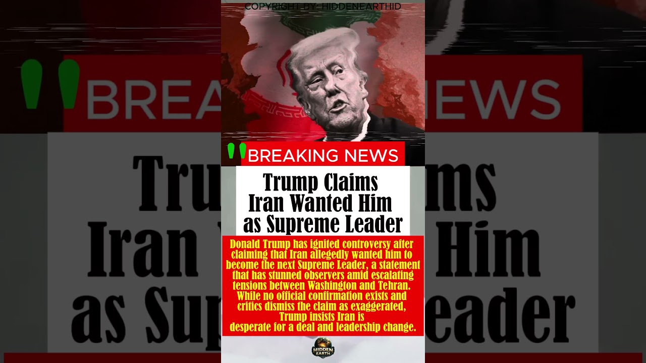 Trump Claims Iran Wanted Him as Supreme Leader