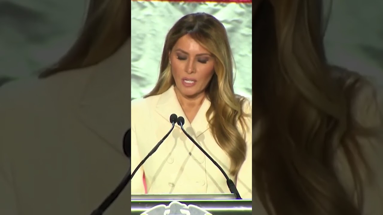 FLOTUS Melania Trump speaks at the First Lady's Luncheon on protecting the foster care community 💛