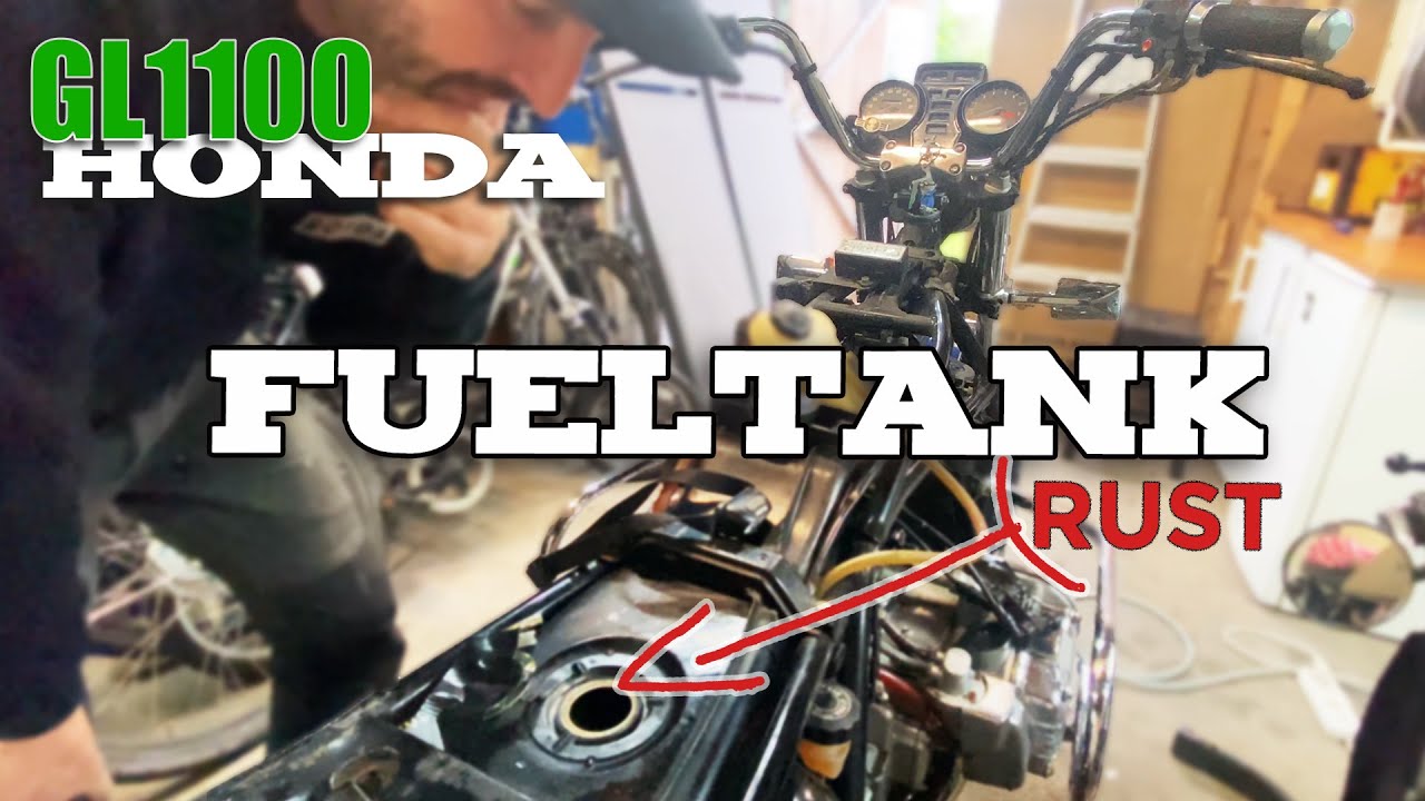Удаление ржавчины и очистка топливного бака Honda GL1100