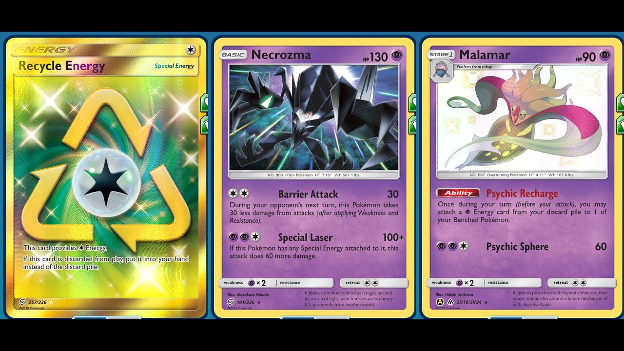Recycle Energy NECROZMA Deck, Budget Non GX Build From The Theme Shop