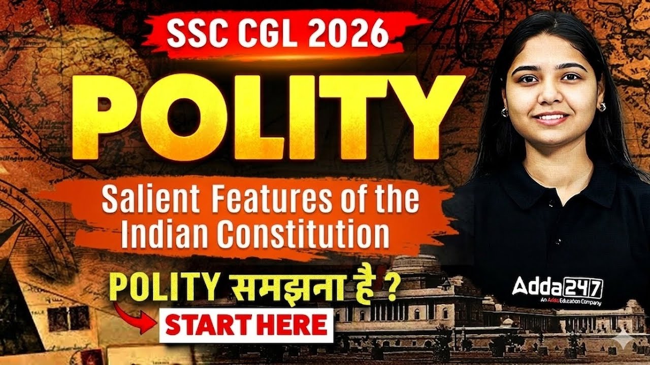 SSC CGL GK GS 2026 | Salient features of the Indian constitution | Harshita Ma'am