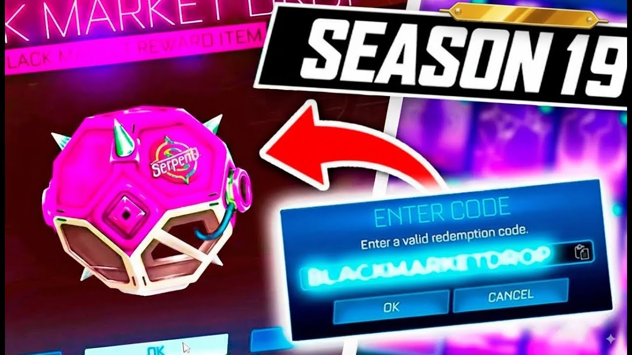 How To Get FREE BLACK MARKETS Drops In Season 19 of Rocket League!