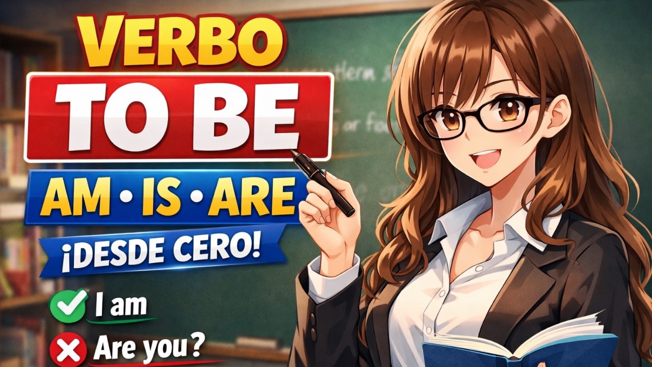 VERBO TO BE en inglés DESDE CERO | Aprende am, is, are fácil y rápido