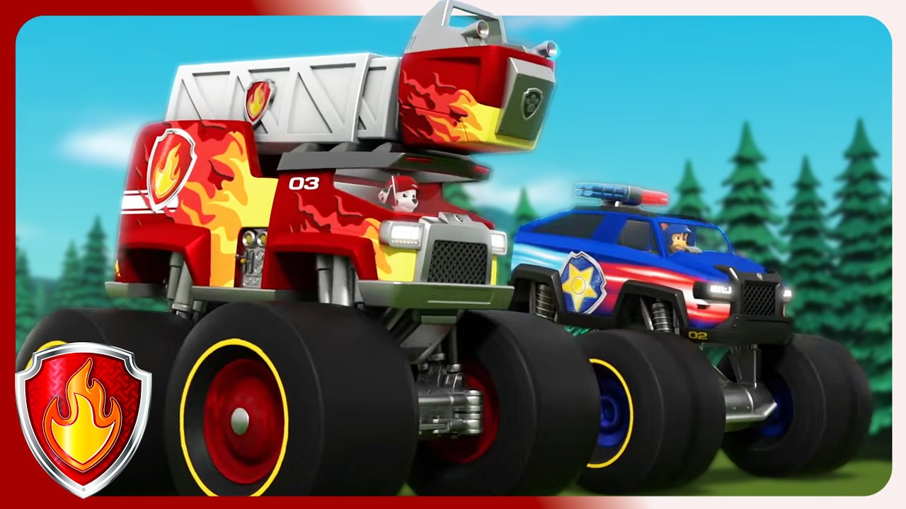 Rescue Wheels 🚒🚓| Marshall PAW Patrol | Cartoons for Kids