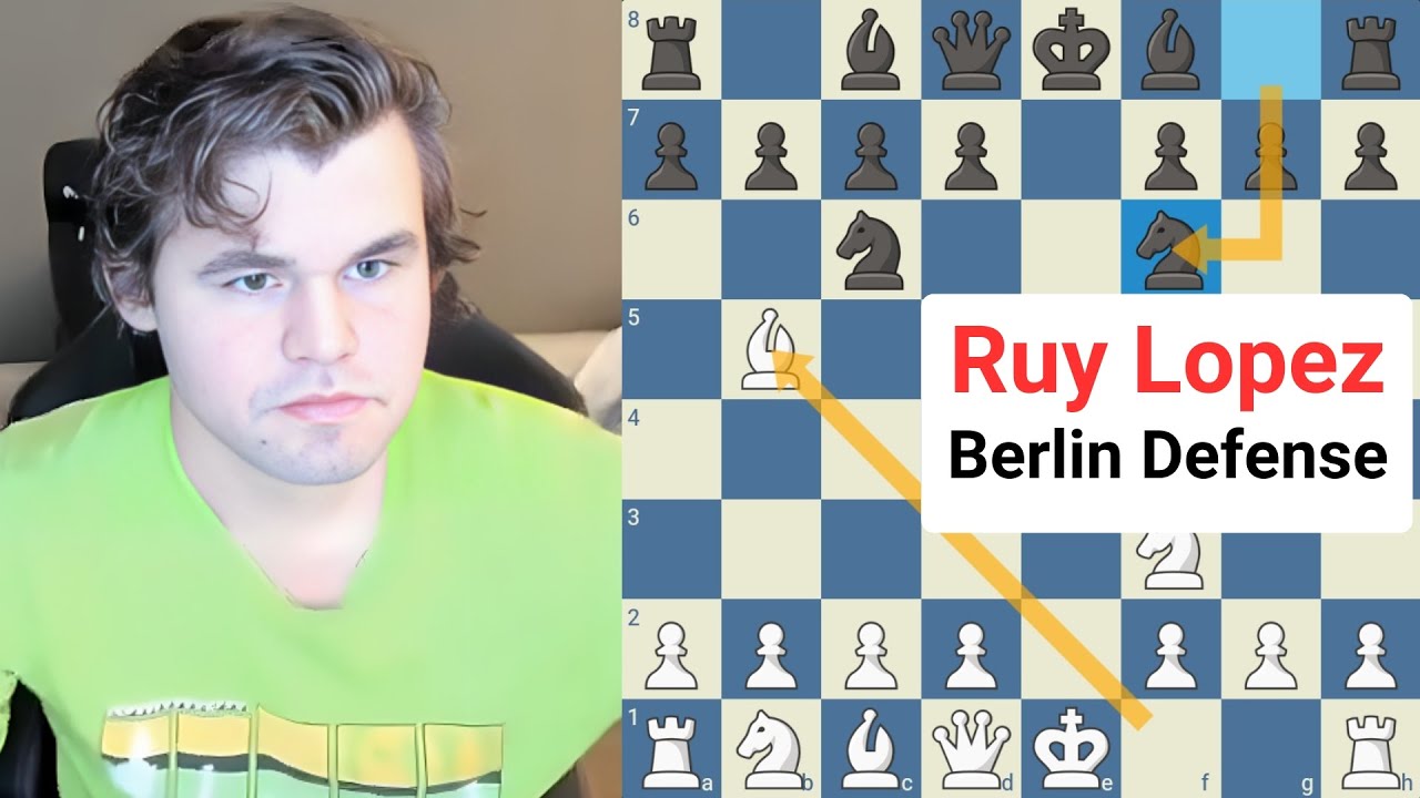 Magnus Carlsen Teaches the Ruy Lopez Berlin Defense!
