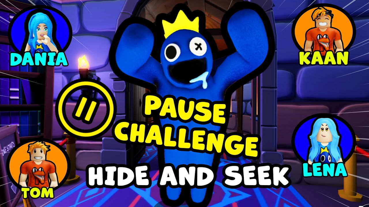 XXL HIDE AND SEEK PAUSE CHALLENGE bei Rainbow Friends Chapter 2! Mit Kaan, Dania, Lena & Tom