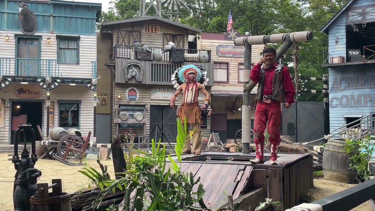 Cowboy Stunt Show at Safari World Bangkok Thailand
