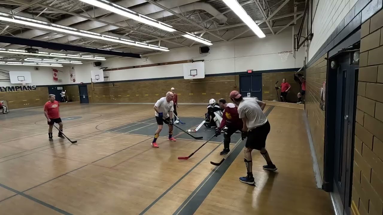 Go Pro - Thursday night ball hockey - Roger side view - 12 March 2026
