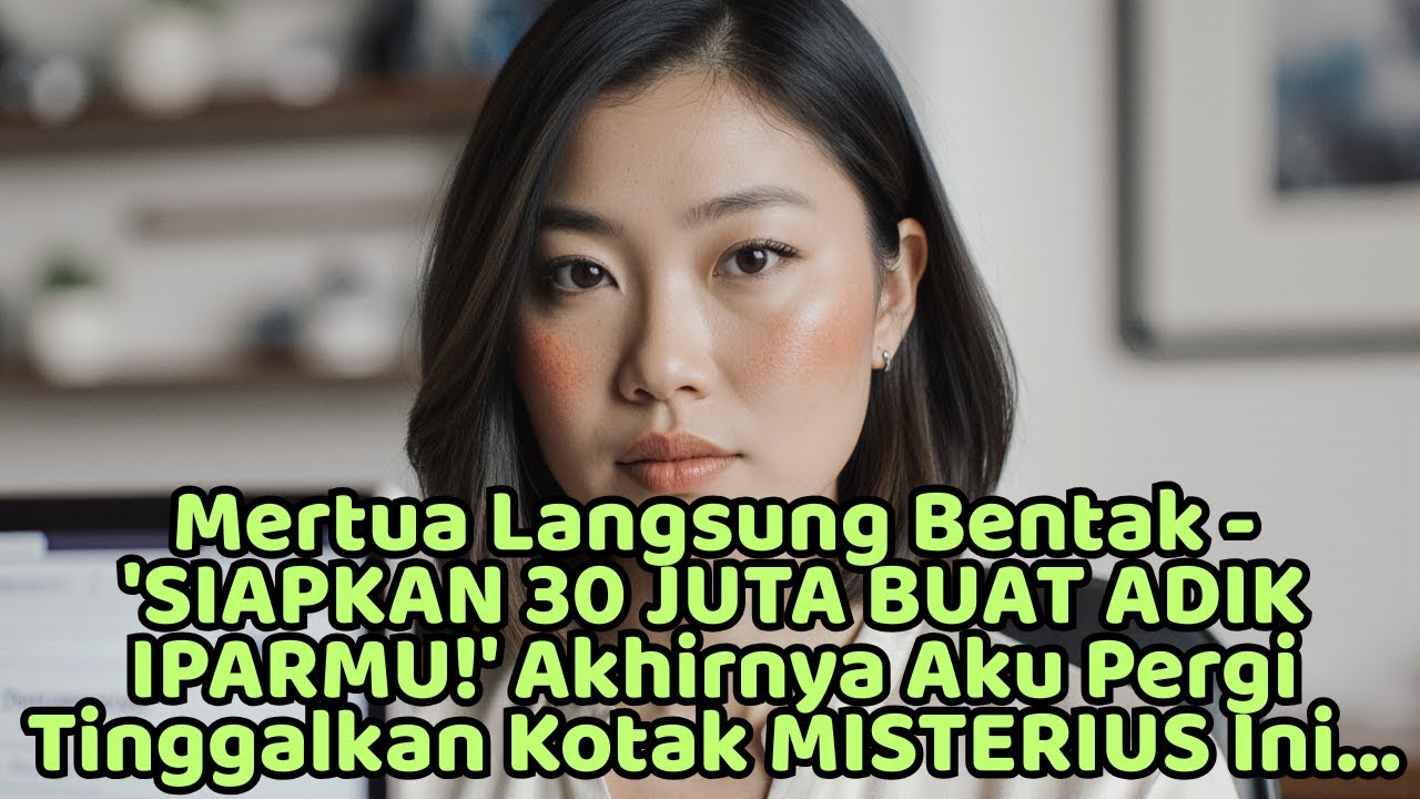 Mertua Langsung Bentak  'SIAPKAN 30 JUTA BUAT ADIK IPARMU!' Akhirnya Aku Pergi Tinggalkan Kotak