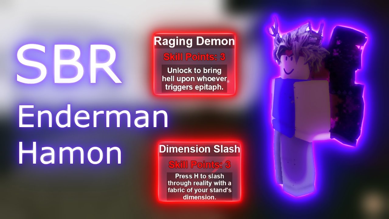 [YBA] Enderman KCR + Hamon Destroying SBR