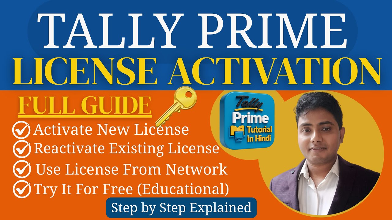 Tally Prime में License Activation, Reactivation, Network & Education Mode | Full Hindi Tutorial