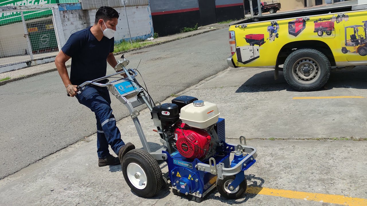 Escarificadora 390 Graco. Primera Prueba # Airless