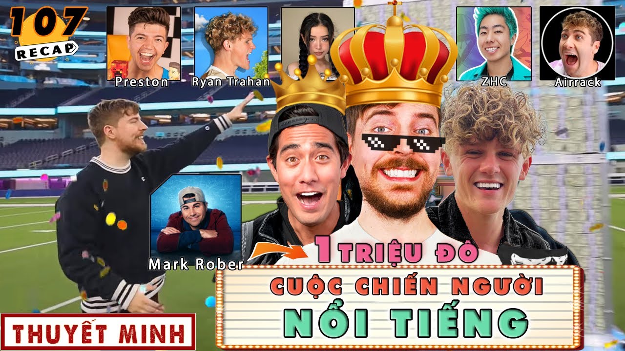 Cuộc Chiến Những Người Có Tầm Ảnh Hưởng Giành 1 Triệu Đô Từ Mrbeast