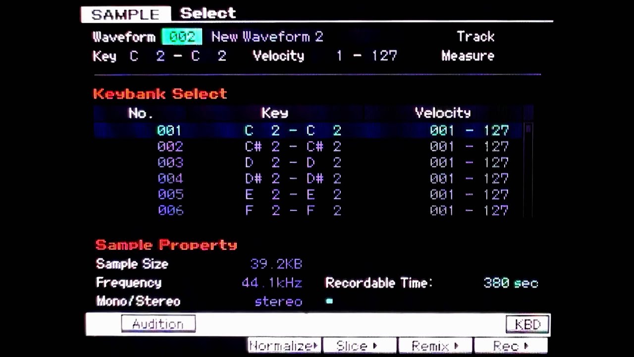 Motif XF :  sampling partie 3 fonctions job