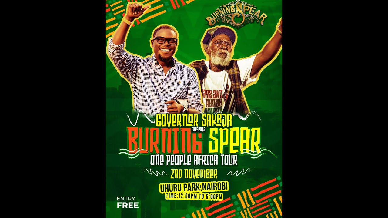 BURNING SPEAR, PERFORMING LIVE IN NAIROBI KENYA 2024, AT UHURU PARK (ONE PEOPLE AFRICA TOUR)