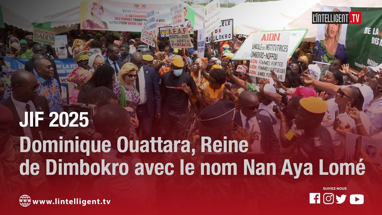JIF 2025 : Dominique Ouattara, Reine de Dimbokro avec le nom Nan Aya Lomé
