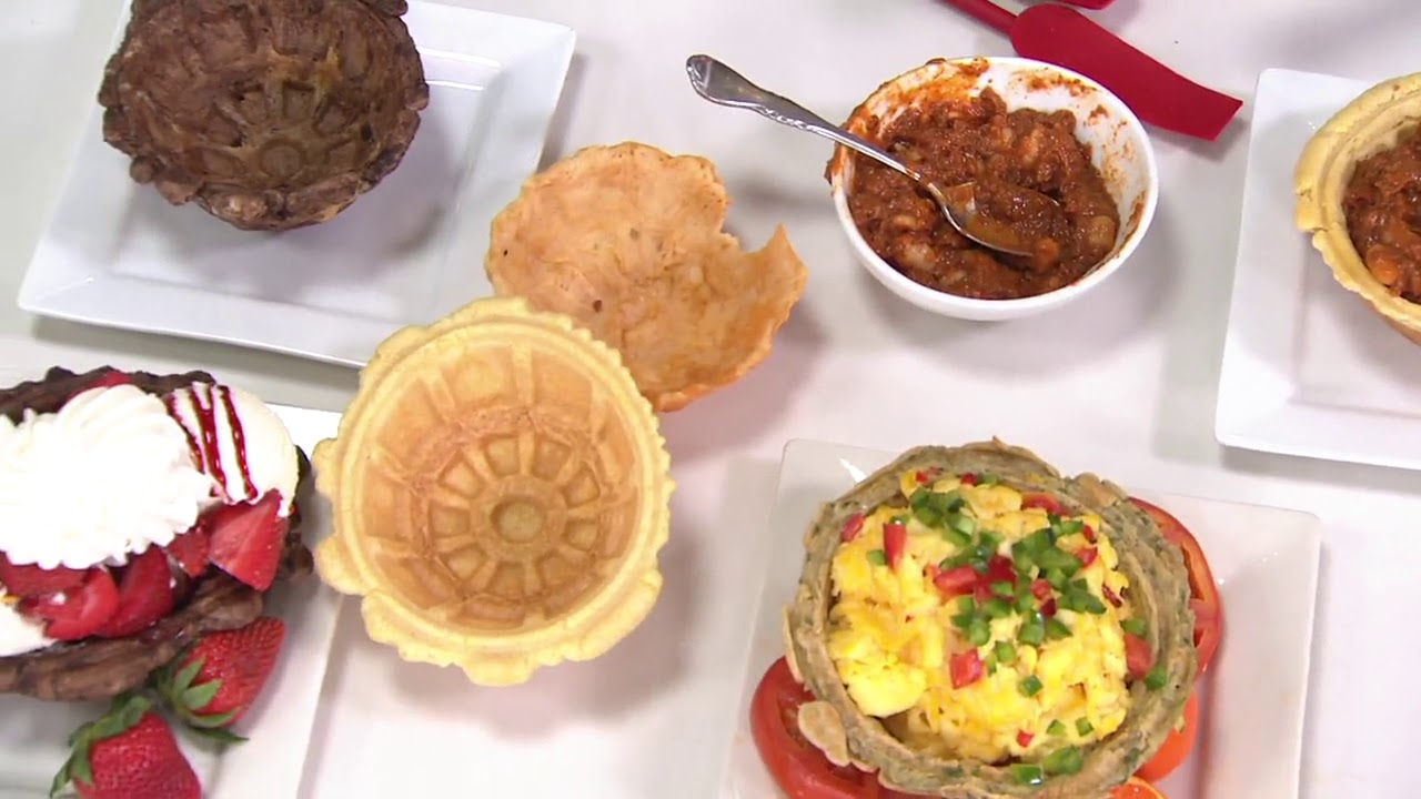 Yes Chef! Personal Waffle Bowl Maker on QVC