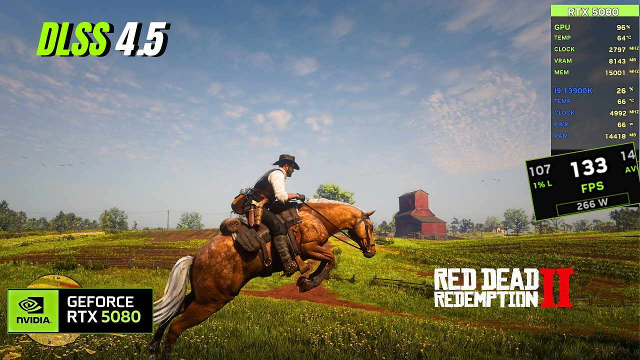 RTX 5080 – Red Dead Redemption 2 | DLAA (DLSS 4.5)