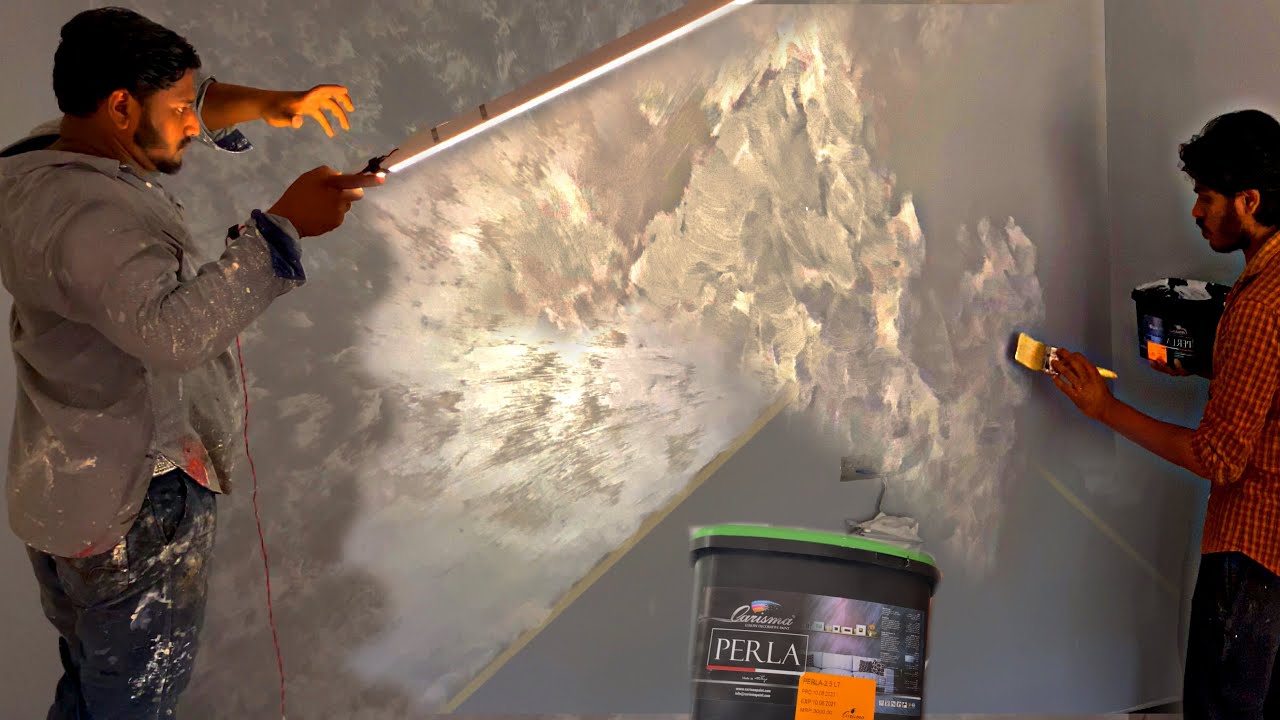 New best home wall paintings texture designing||creation for highlighting room wall|asian paints