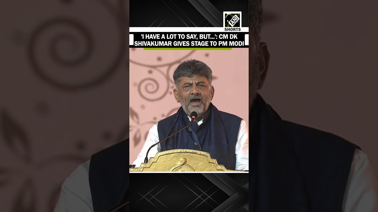 'Have a lot to say, but...' Karnataka CM DK Shivakumar gives stage to PM Modi, wraps up speech early
