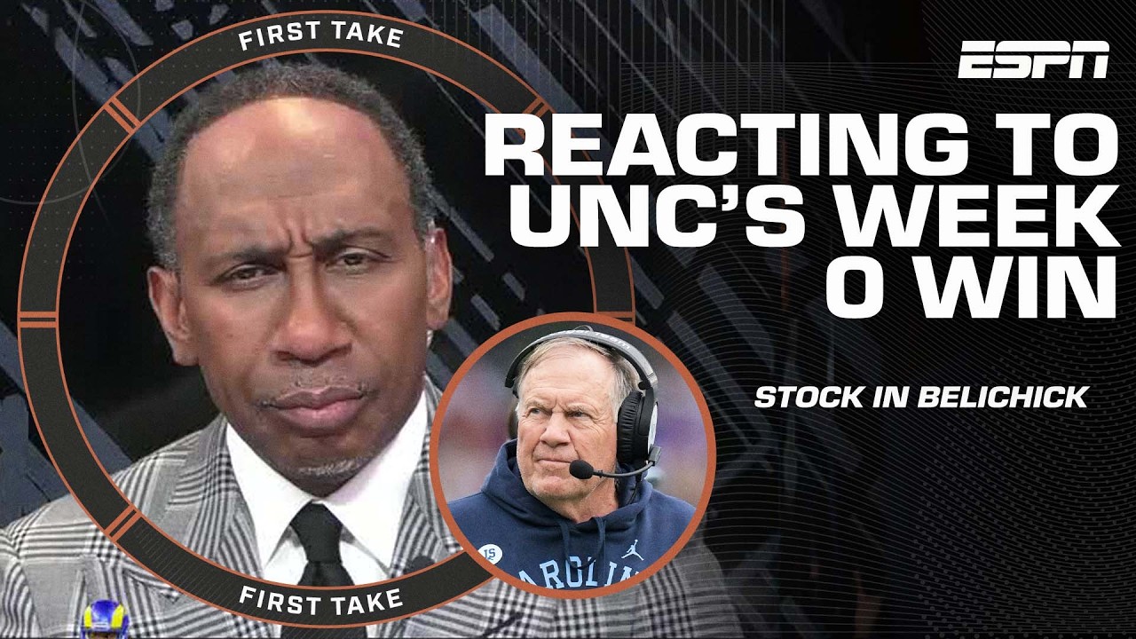 Stephen A. & Paul Finebaum GET HEATED debating Bill Belichick's UNC stock 🔥 | First Take